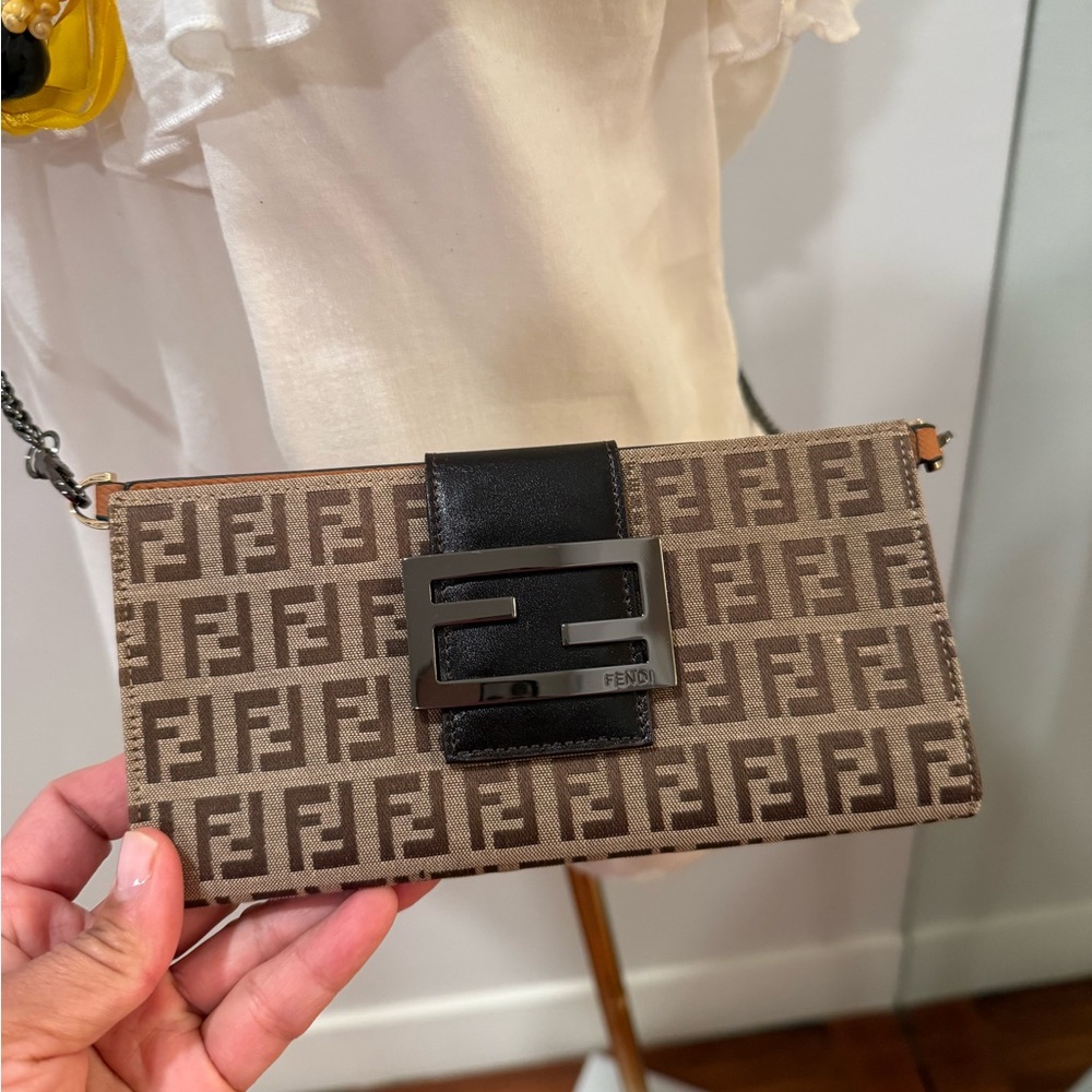 Fendi Monogram Wallet (unbranded chain and insert sold separately)